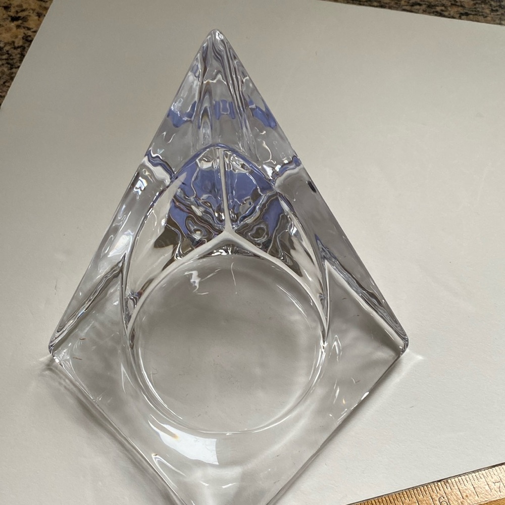 Nybro Sweden Art Glass Candle Holder Tord Kjellstrom Vintage Scandinavian